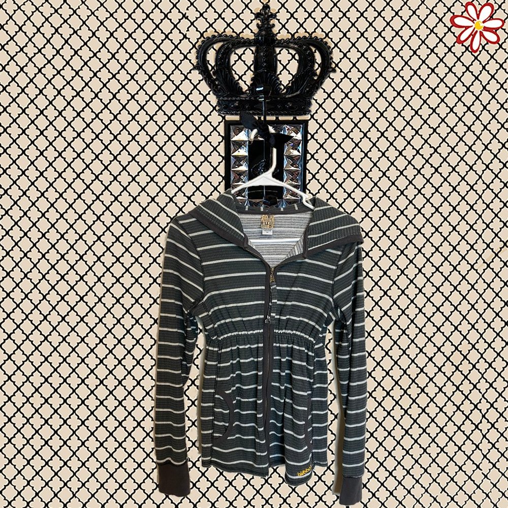Billabong Cinched Waist Zip Front Hoodie